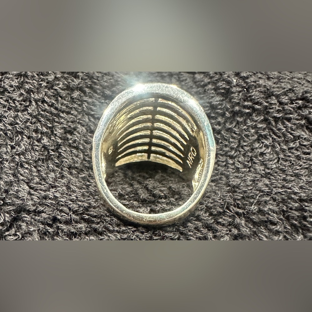 Silver Rhinestone Statement Ring - image 2